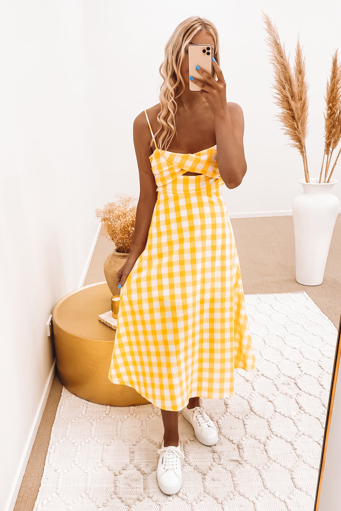 Lyla Midi Dress Yellow