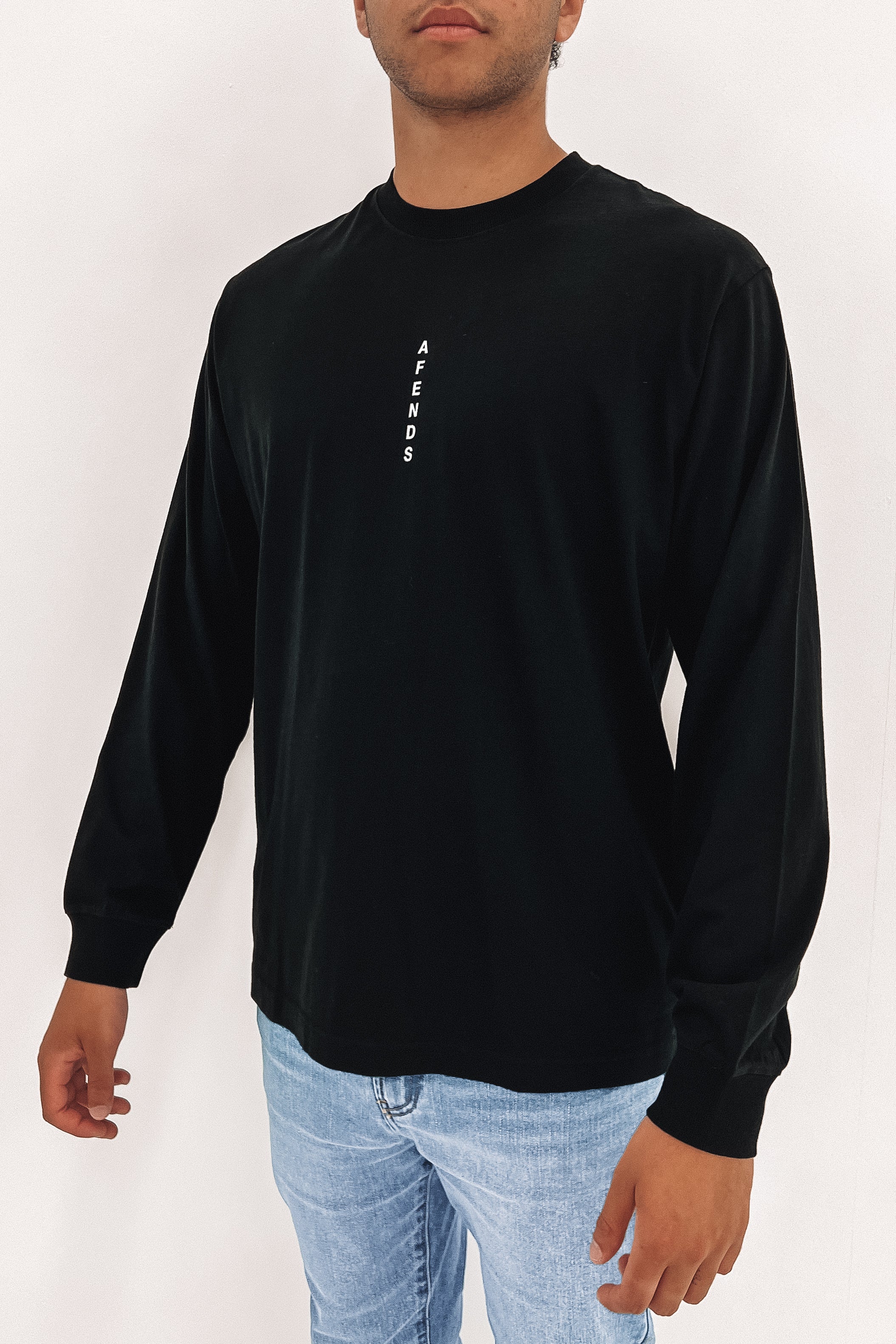 Machine Recycled Long Sleeve Tee Black