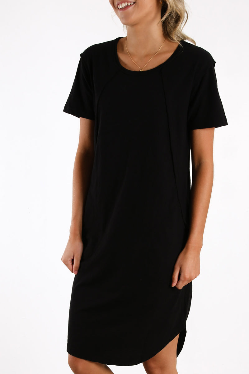 Mackenzie Short Sleeve Dress Black