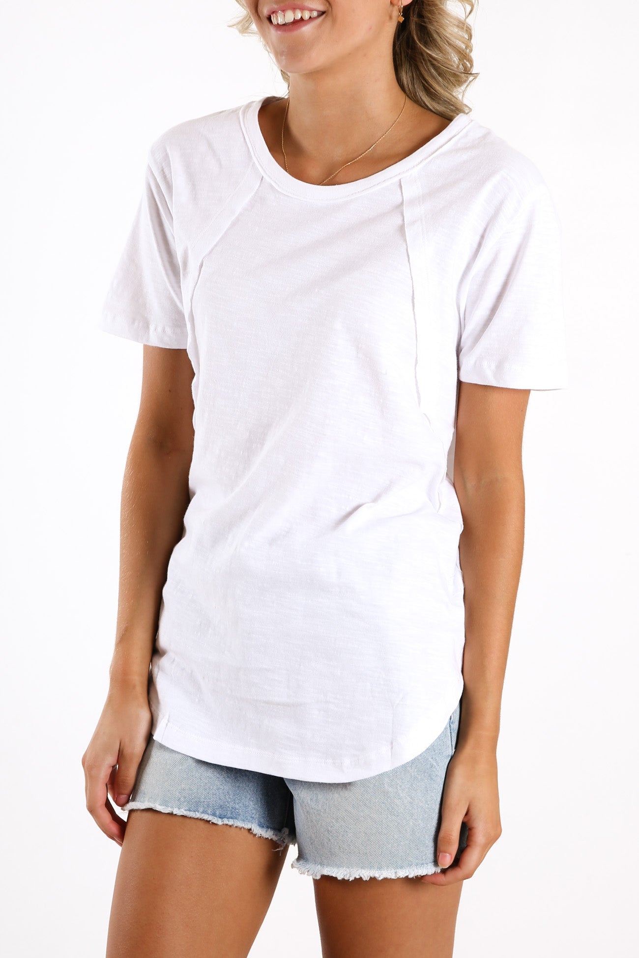 Mackenzie Short Sleeve Tee White