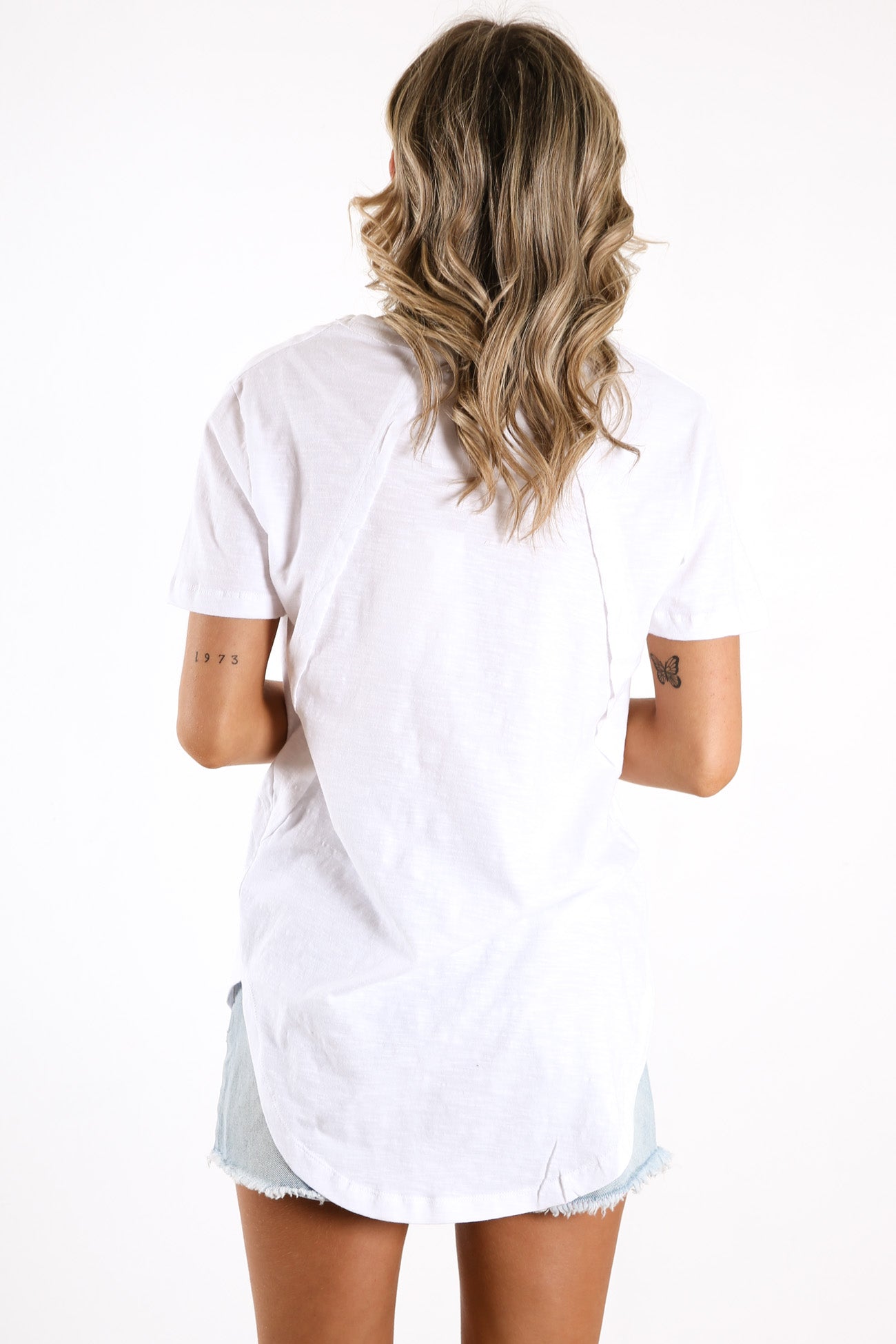 Mackenzie Short Sleeve Tee White