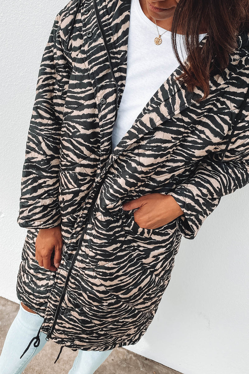 Madison Puffer Jacket Zebra