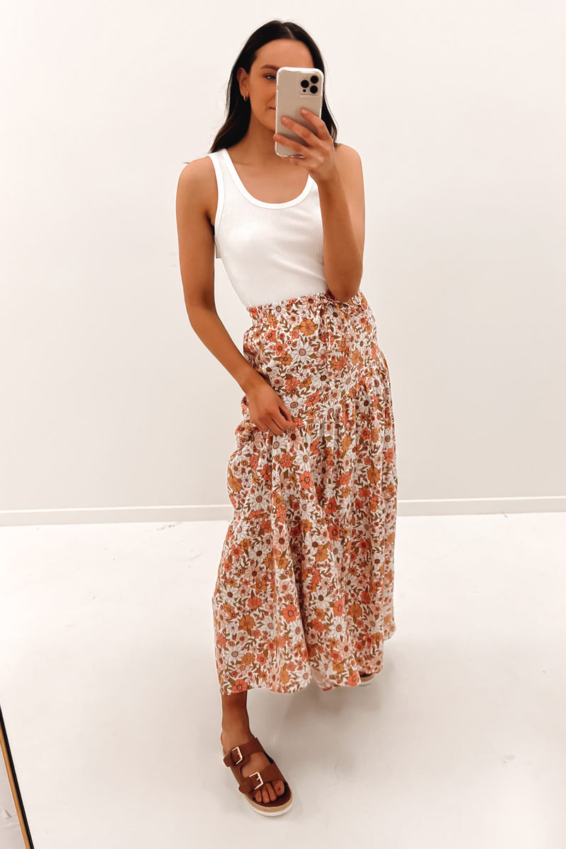 Maisie Floral Maxi Skirt Print