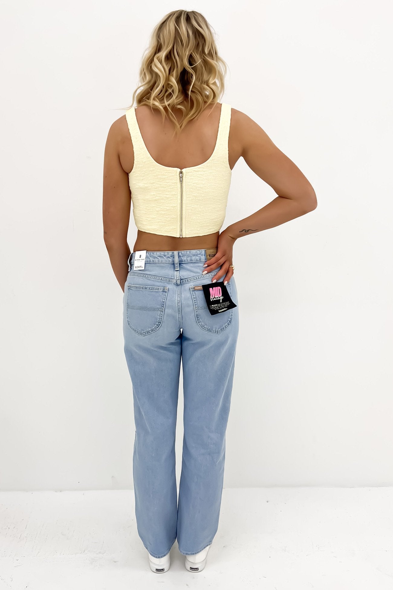 Mid Vintage Straight Jean Theoretical Blue