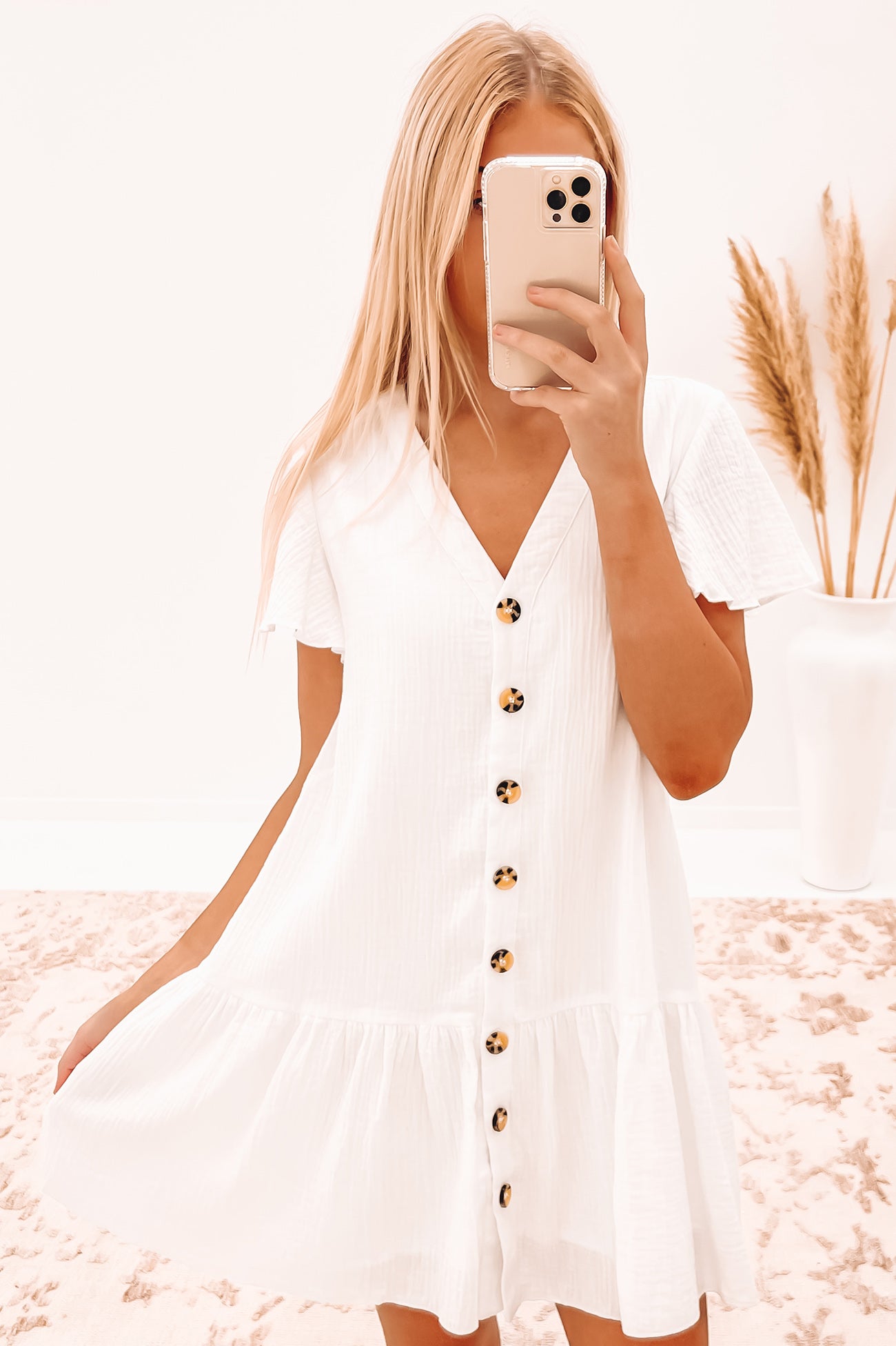 Mika Dress White