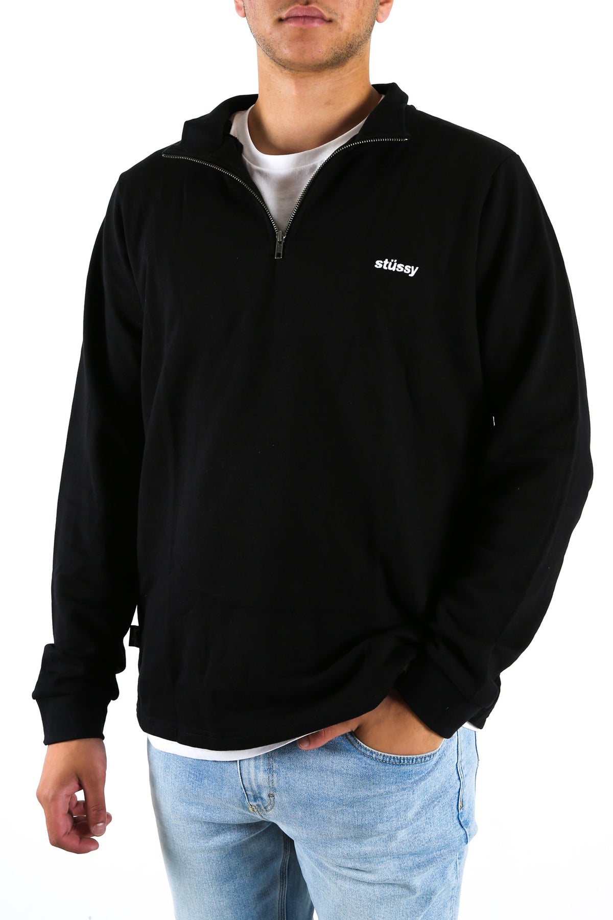 Stussy quarter online zip fleece