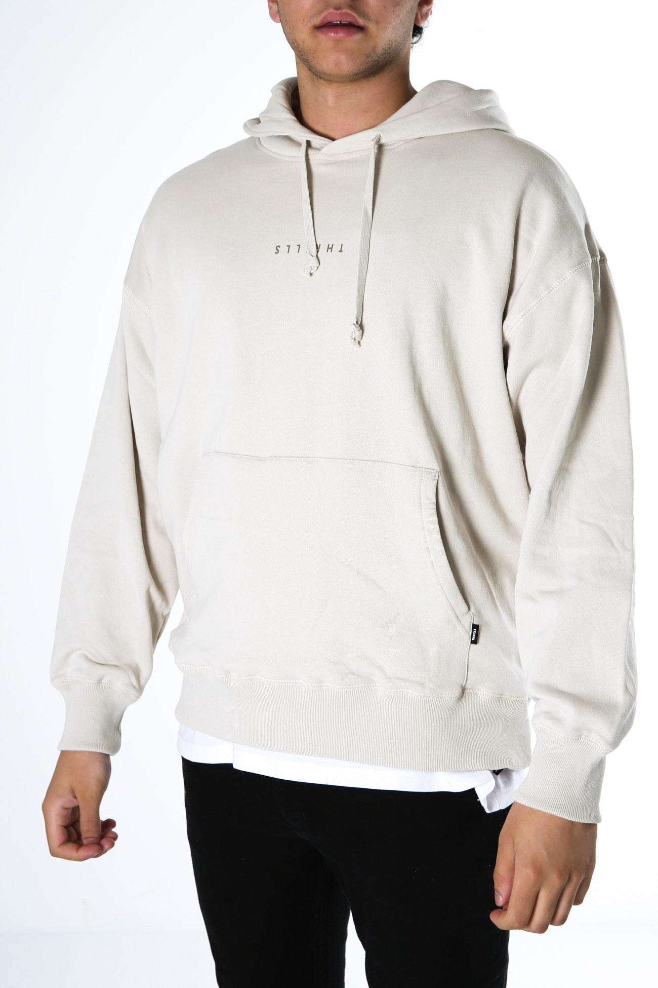 Minimal Thrills Slouch Pull On Hood Cement