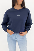 Minimal Thrills Slouch Crew Station Navy