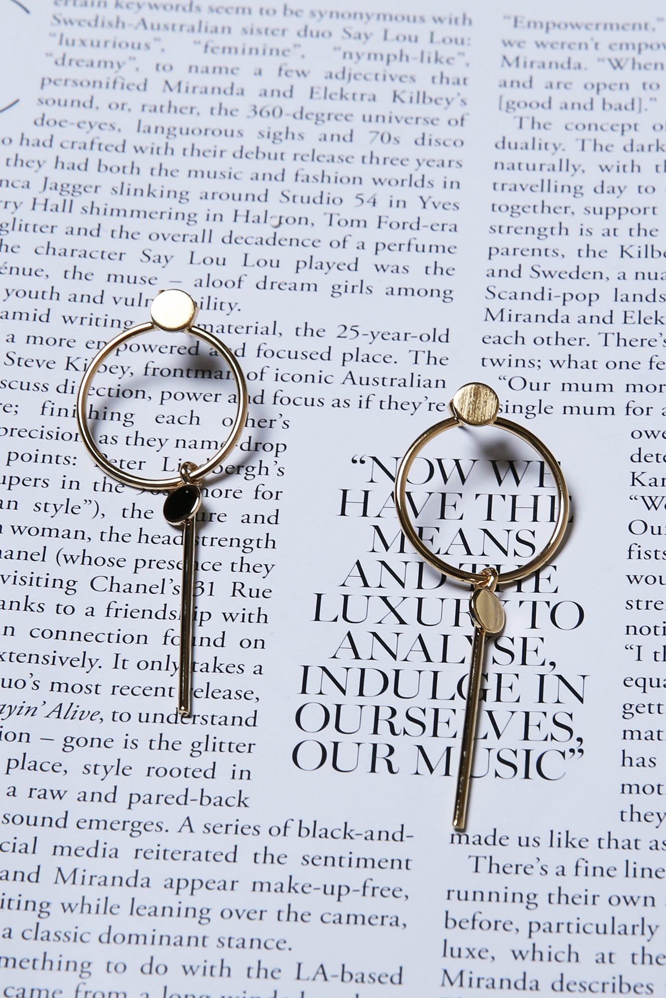 Miranda Earrings Gold Jolie & Deen - Jean Jail