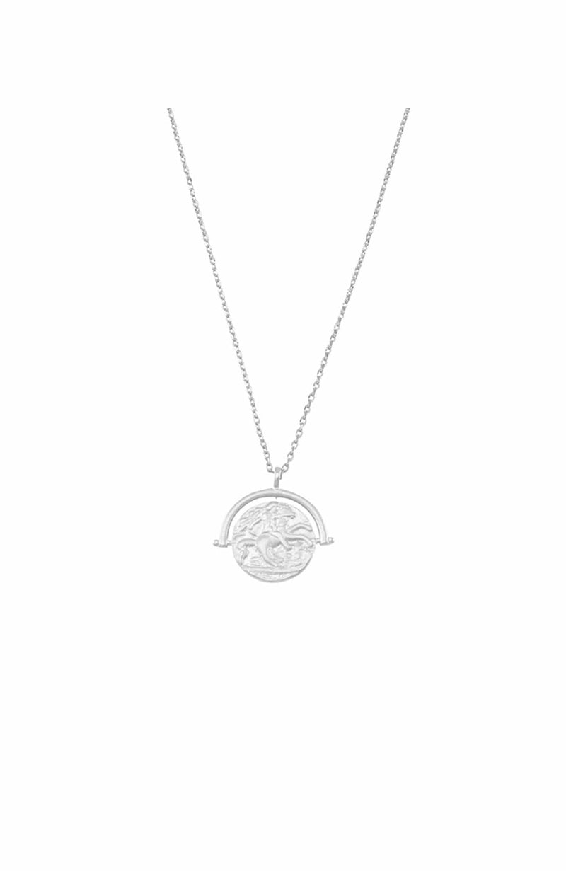 Tobie Coin Necklace Silver
