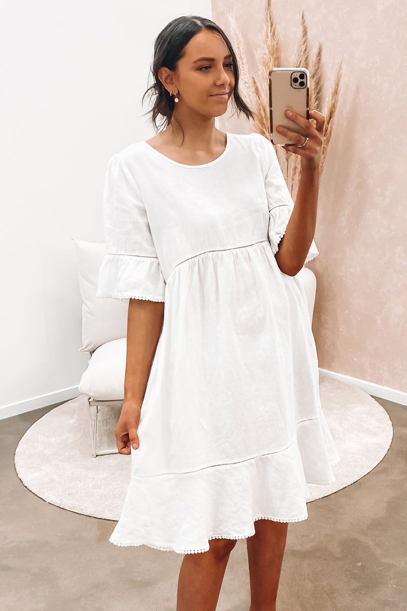 Naomi Dress White