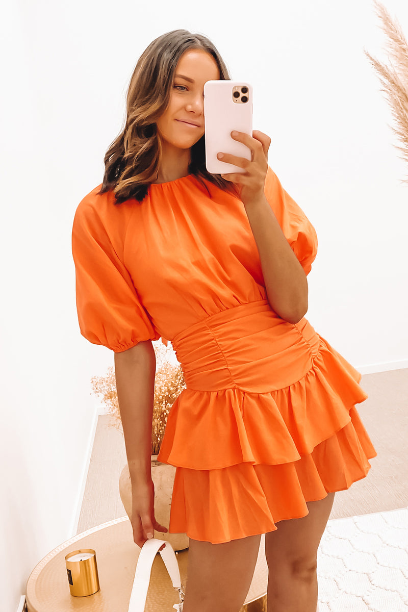 Nellie Mini Dress Orange