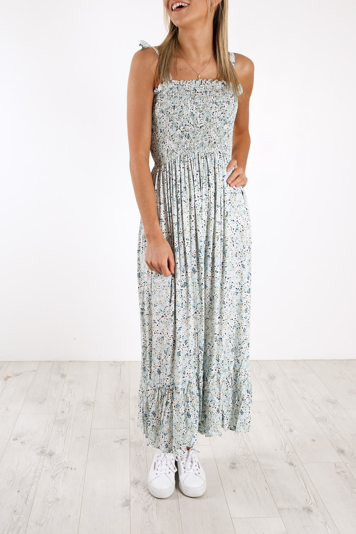 Nicola Dress Blue Floral
