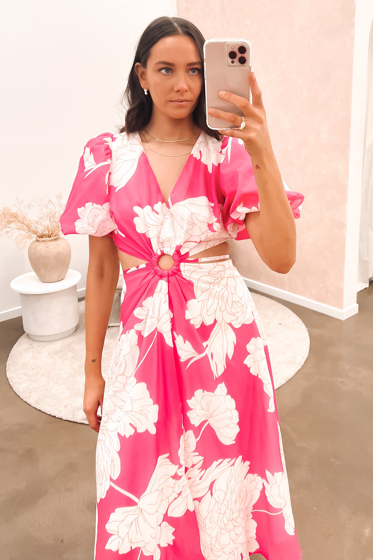 Nicole Maxi Dress Pink