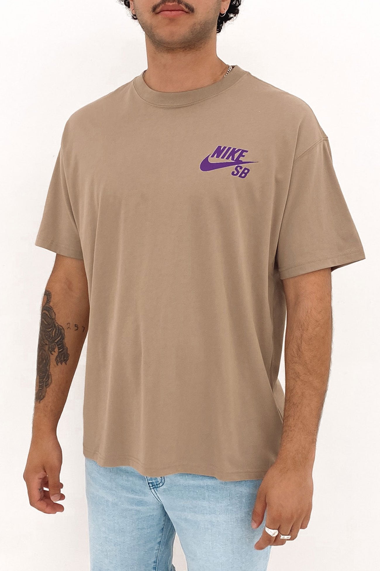 Nike SB Logo Skate Tee Khaki