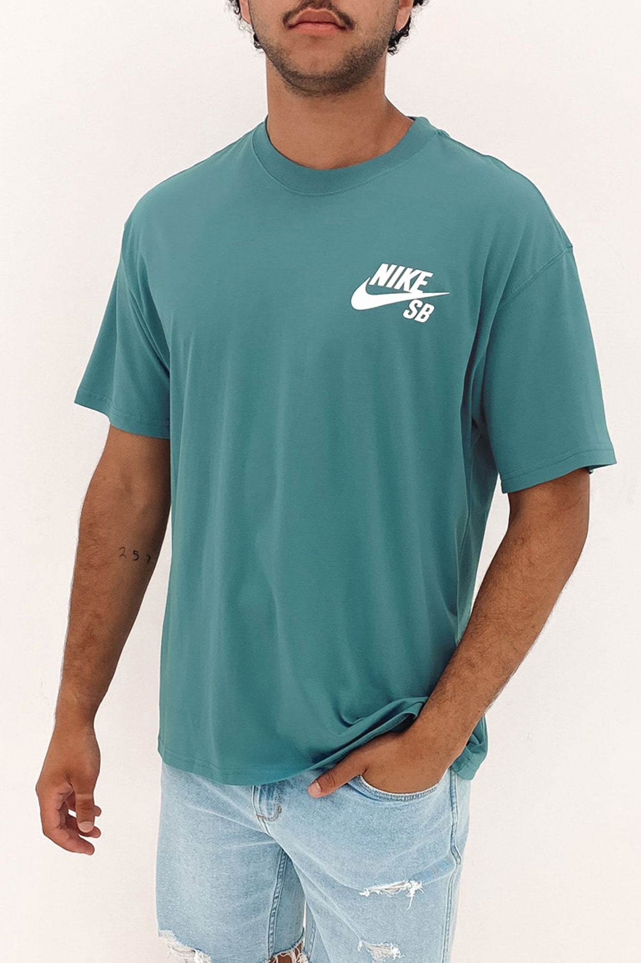 Nike SB Logo Tee Mineral Teal