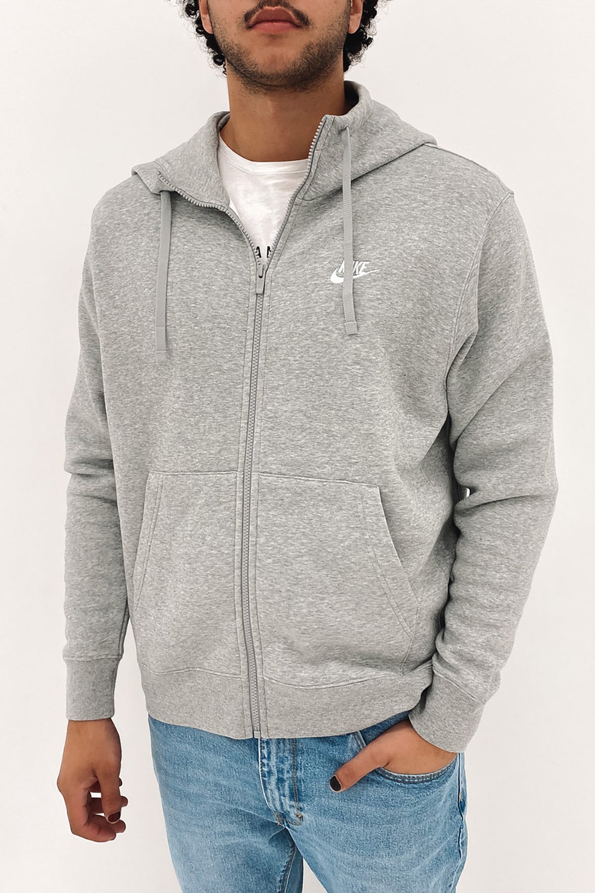 Nike Sportswear Club Fleece Pullover Hoodie / Dark Grey Heather