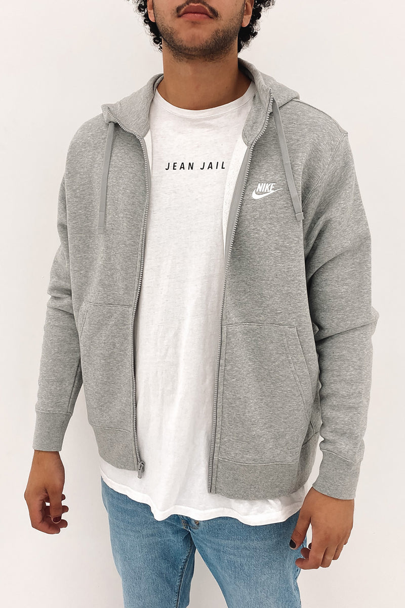 Gray nike online zip up jacket