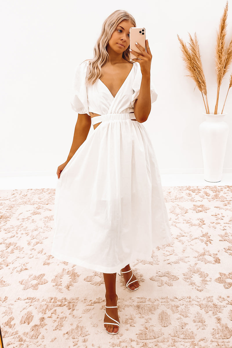Nola Midi Dress White