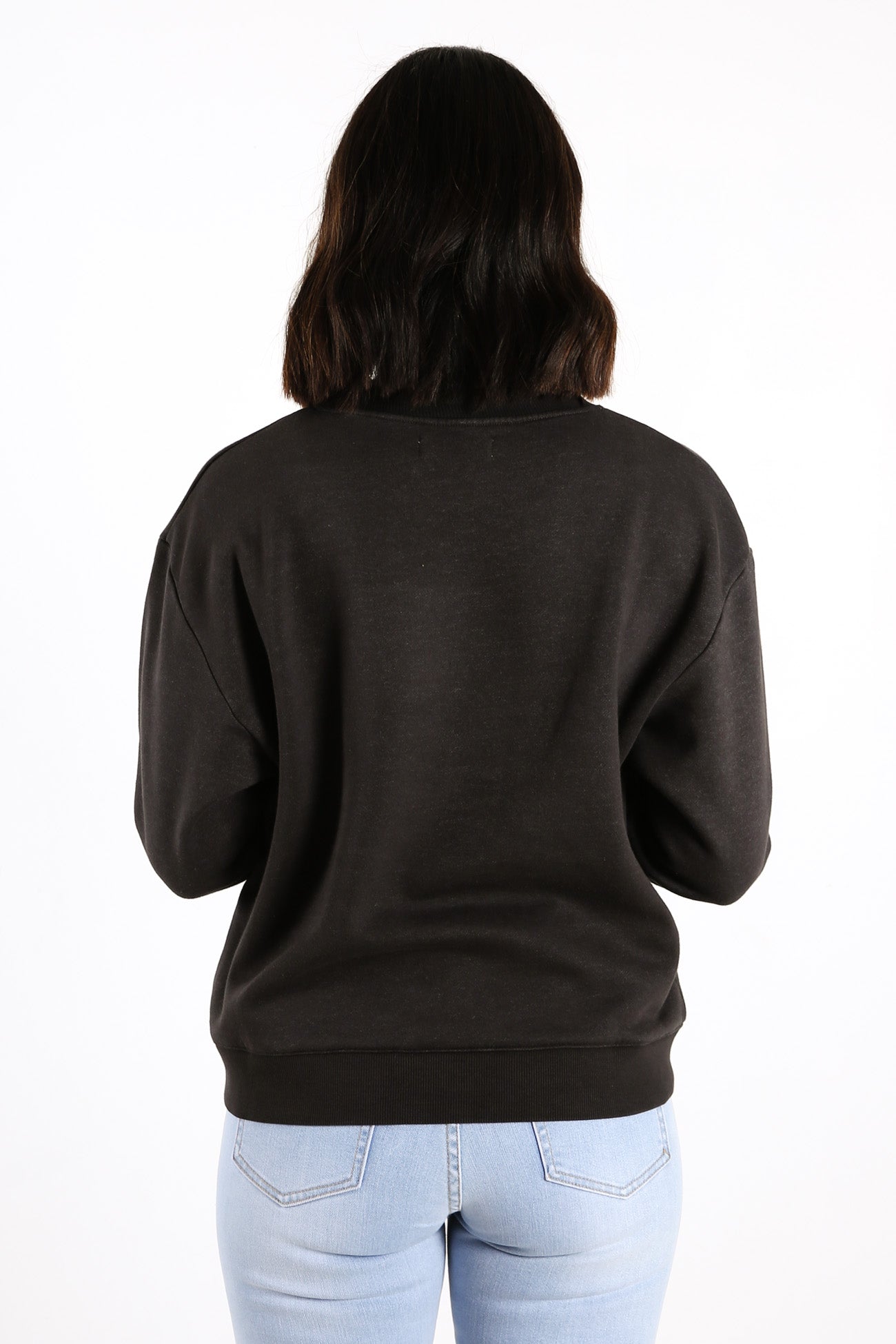 Nude Classics Slogan Sweat Coal