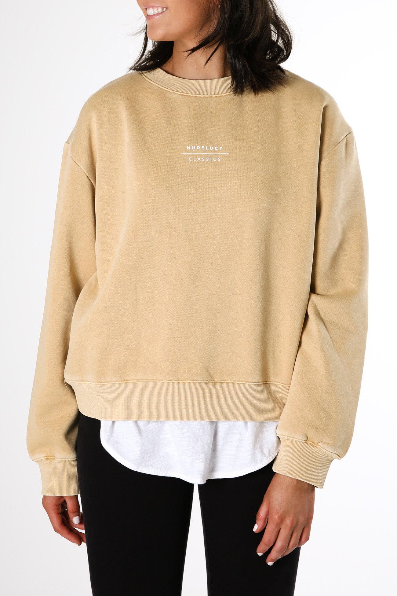 Nude Classics Slogan Sweat Honey
