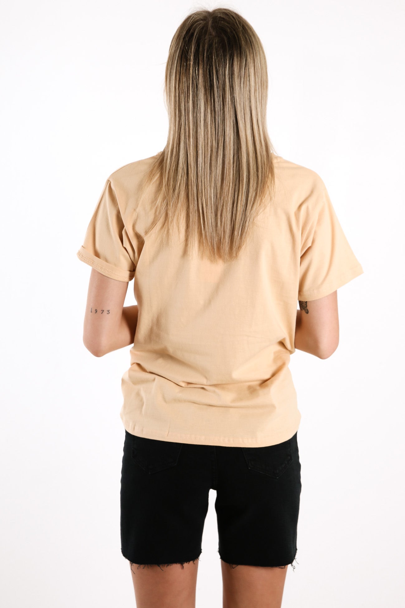 Nude Lucy Embroidered Slogan Tee