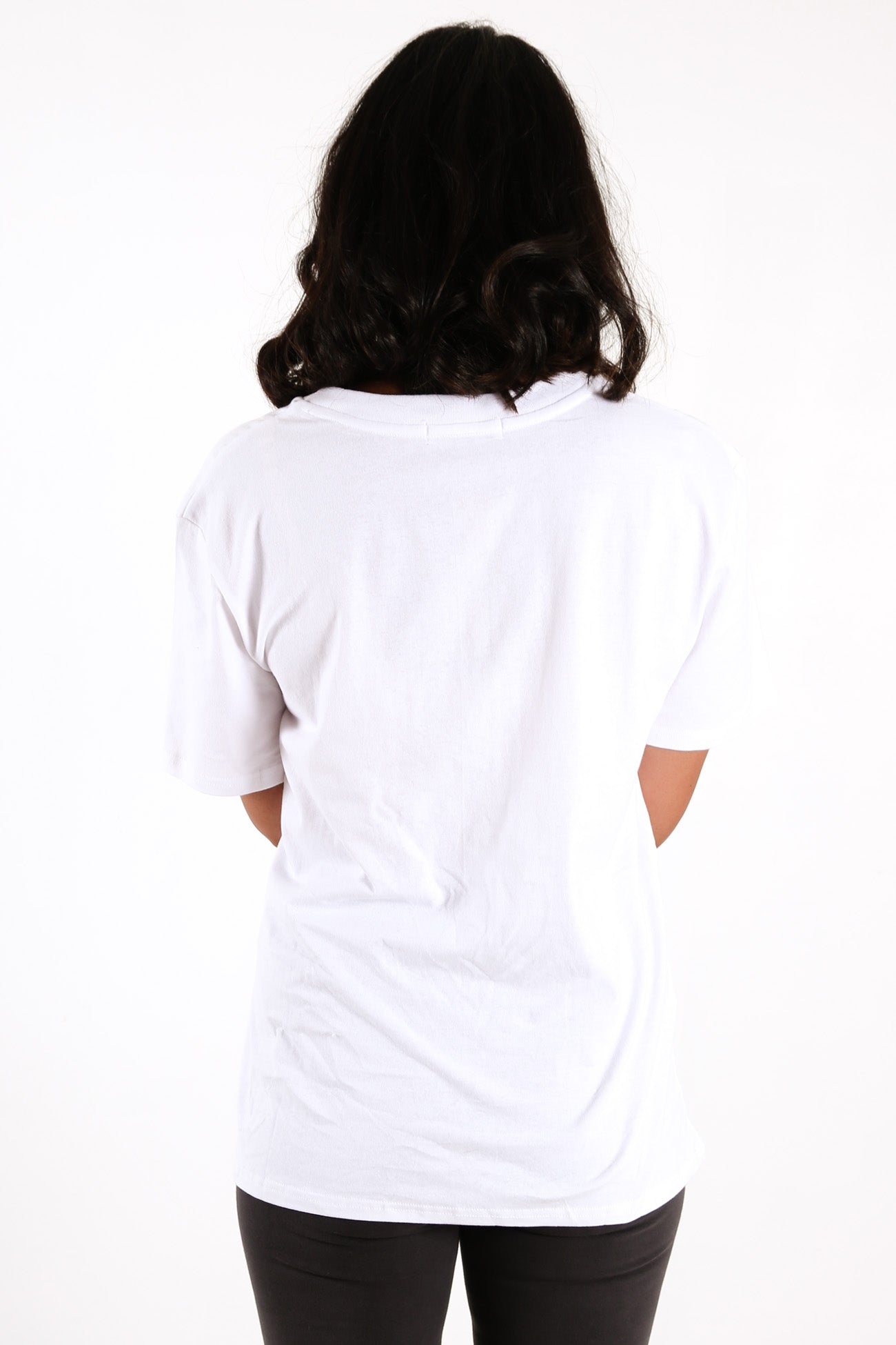 Nude Classics Slogan BF Tee White