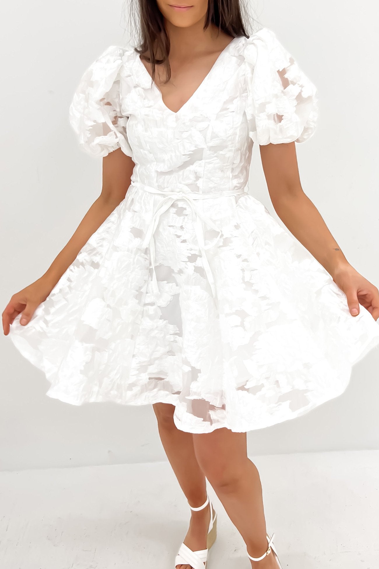 Nya Mini Dress White