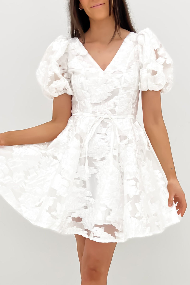 Nya Mini Dress White