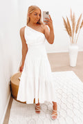 Oaklee Midi Dress White