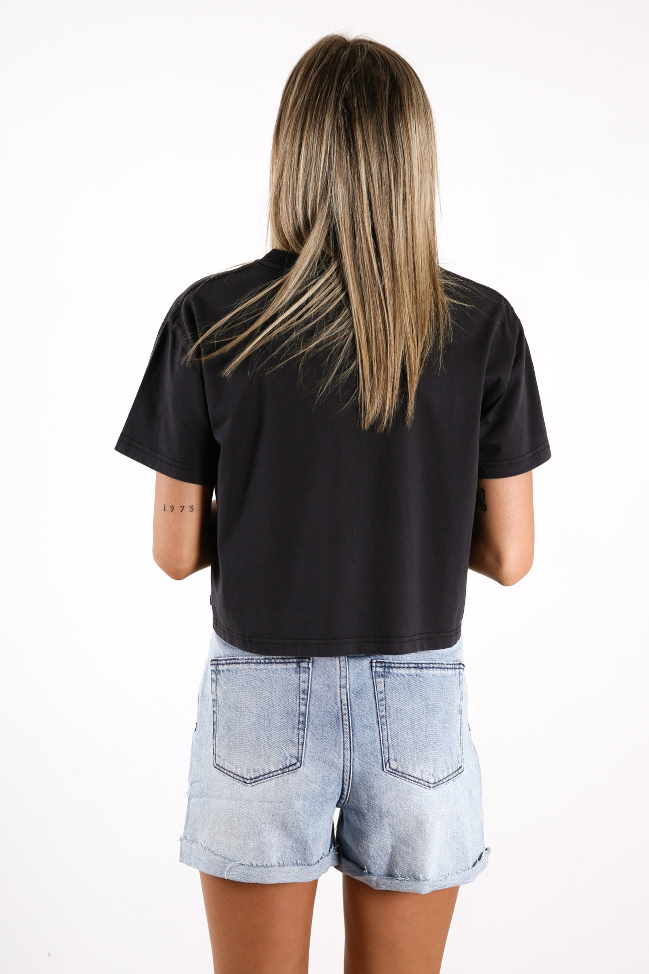 Odyssey Crop Tee Black
