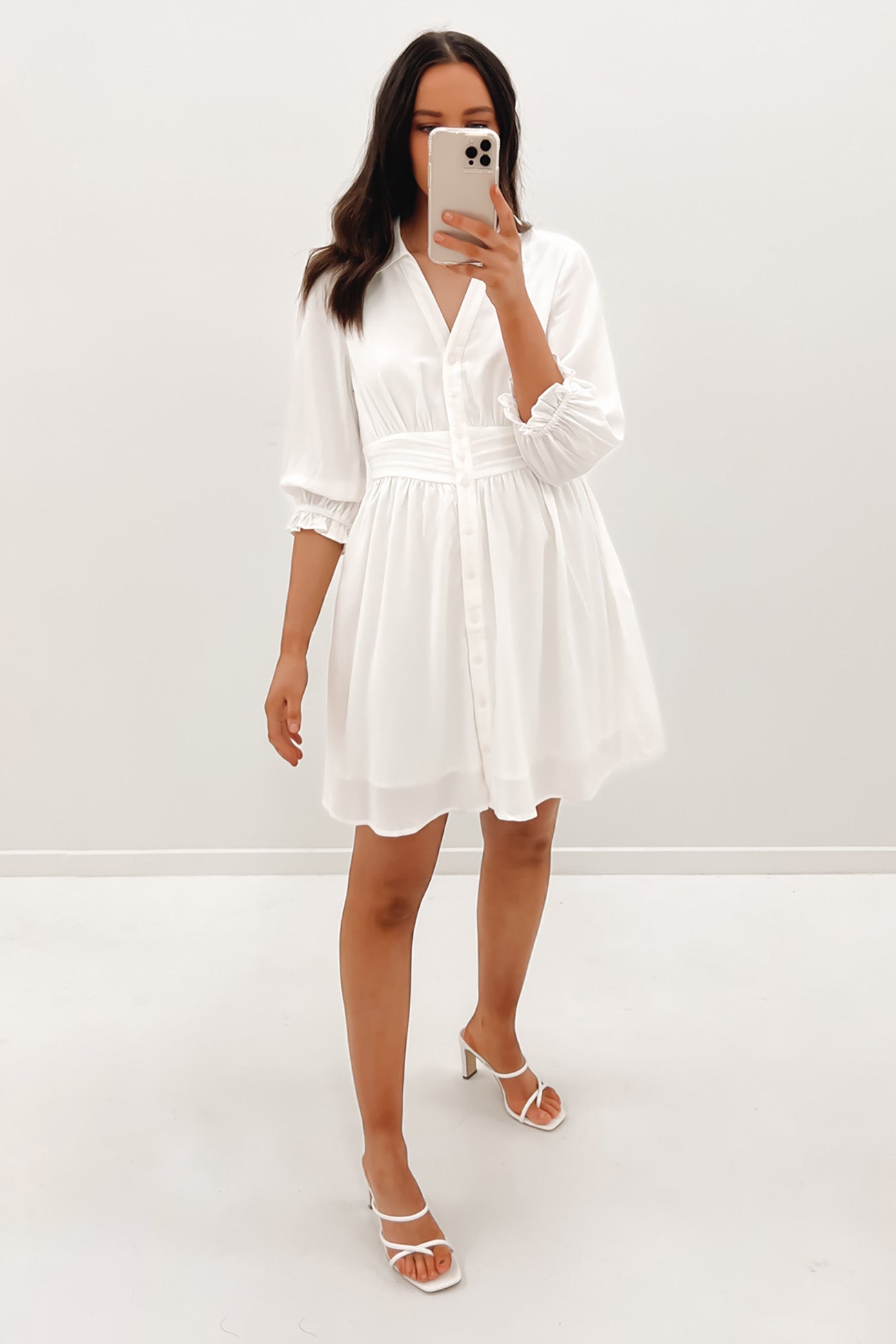 Olivette Mini Dress White
