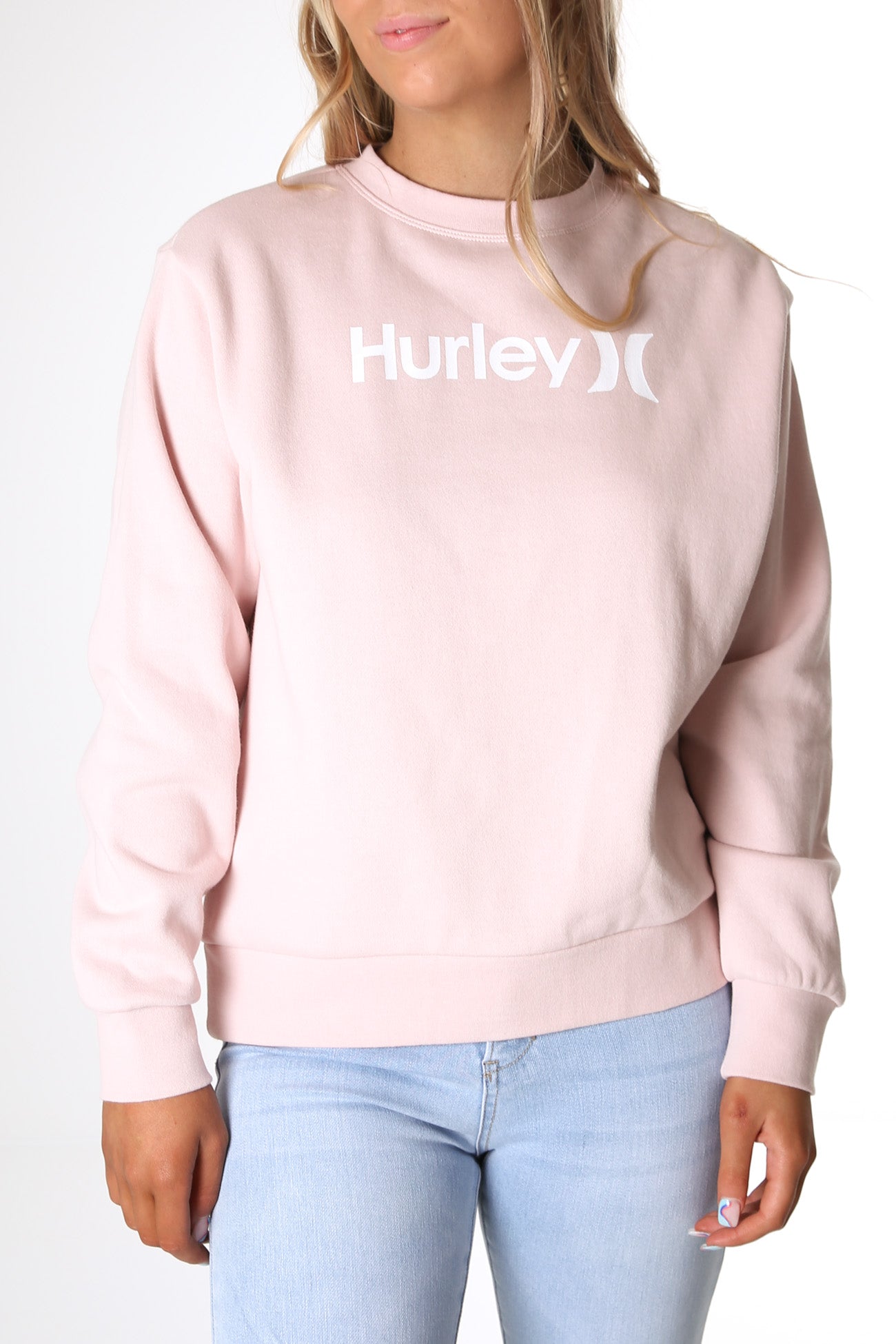 One And Only Oversized Crew Light Coral