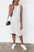 One In Eight Slub Midi Grey Marle