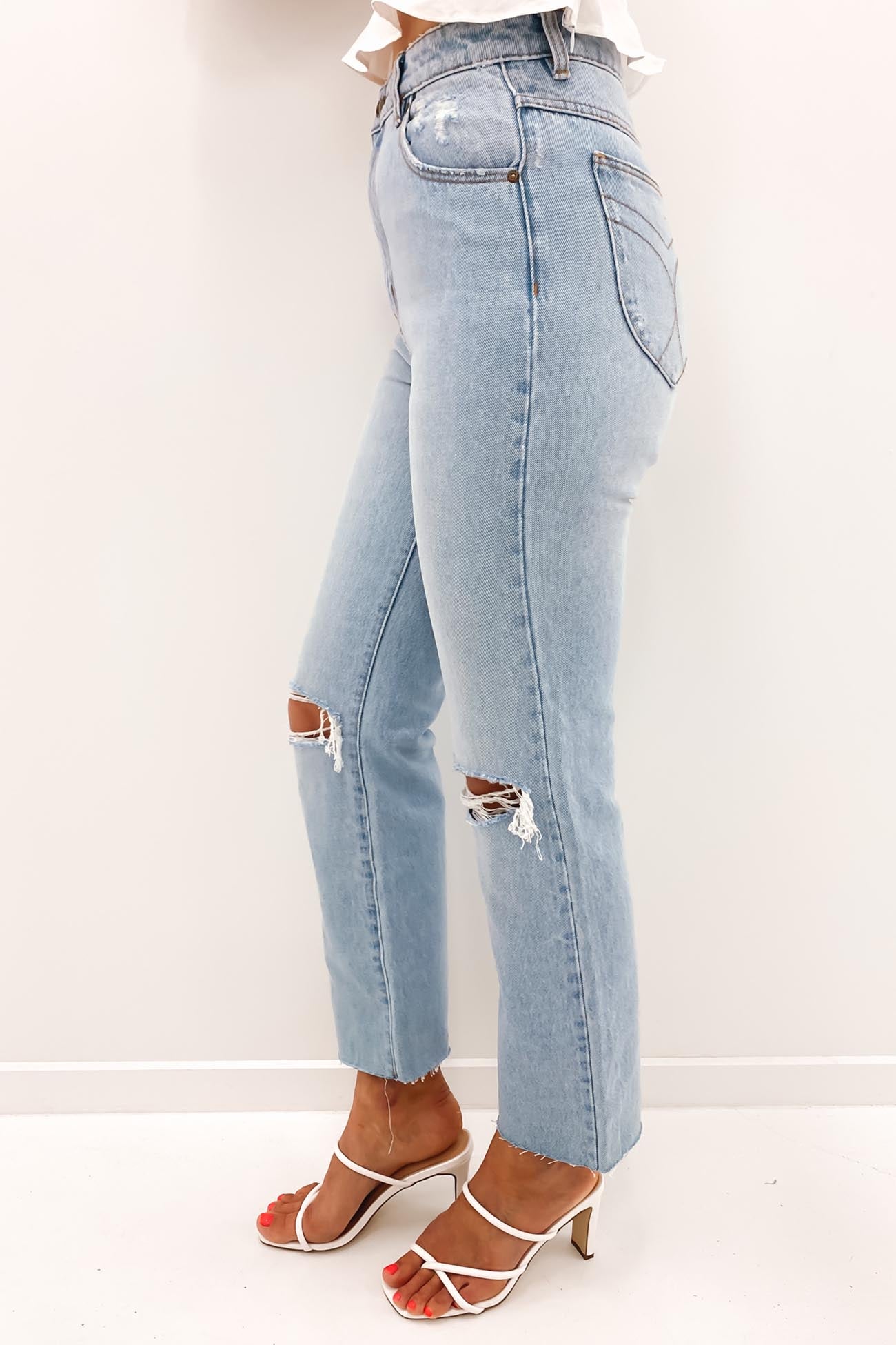 Original Straight Jean Layla Bleach Worn