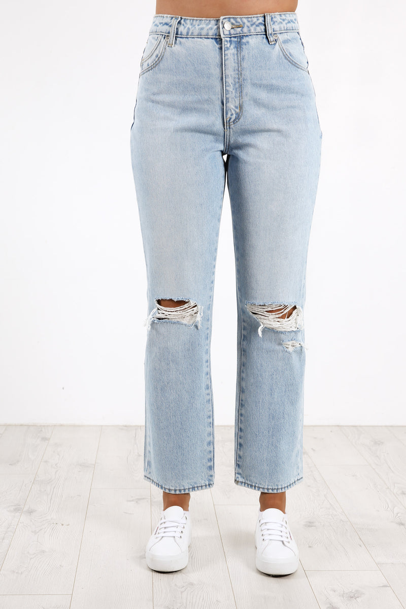 Original Straight Jean Sunbleach Worn