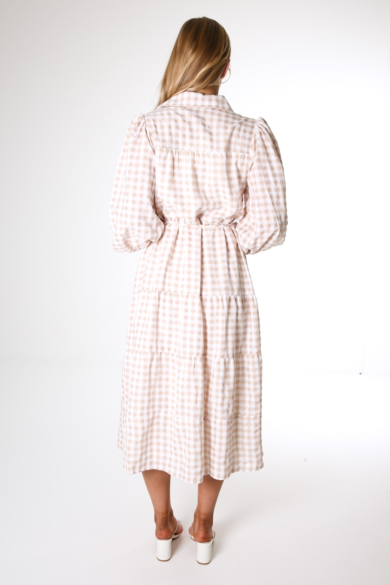 Payton Midi Dress Beige