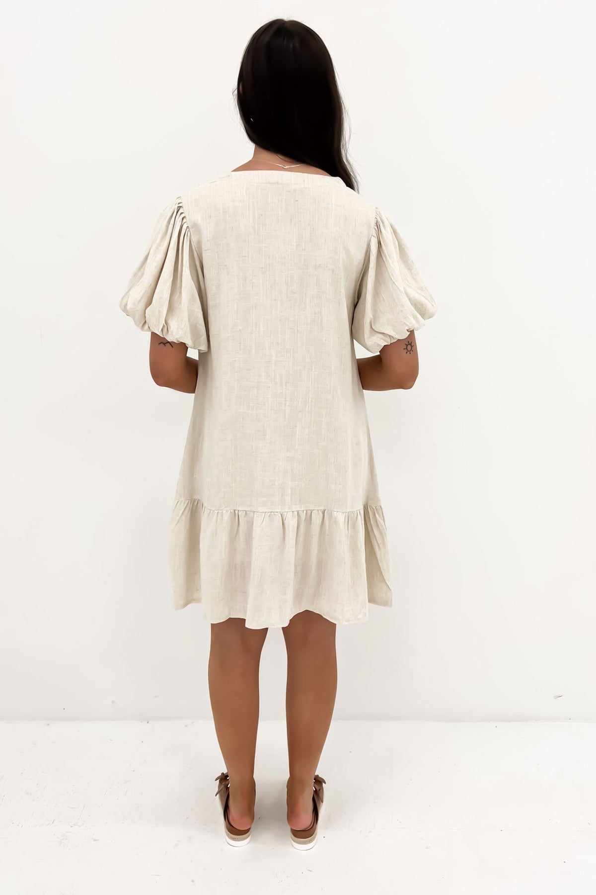 Phoebe Lace Trim Mini Dress