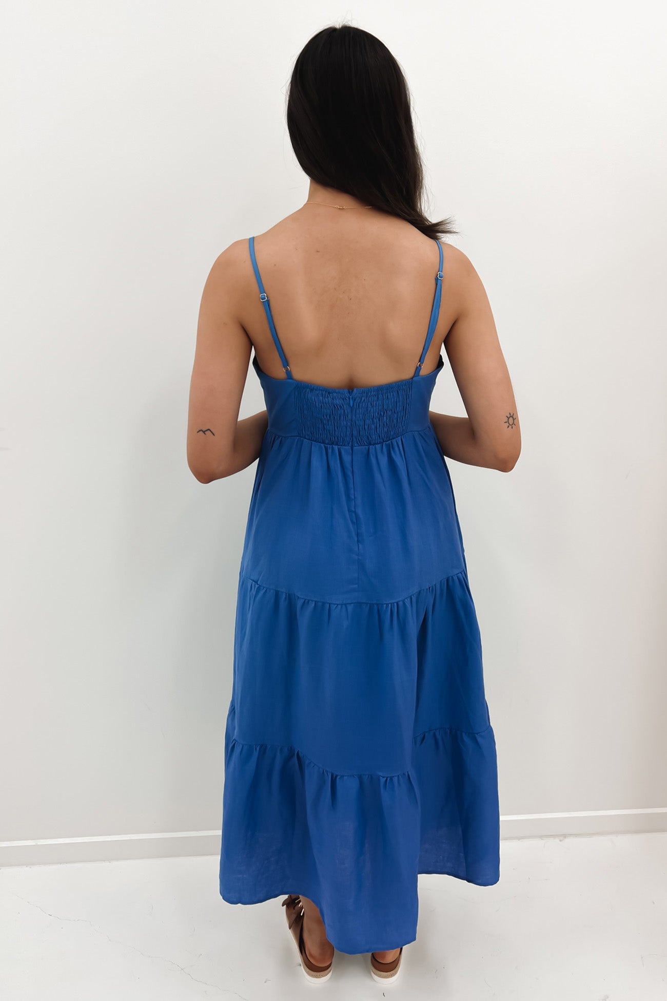 Pia Midi Dress Blue