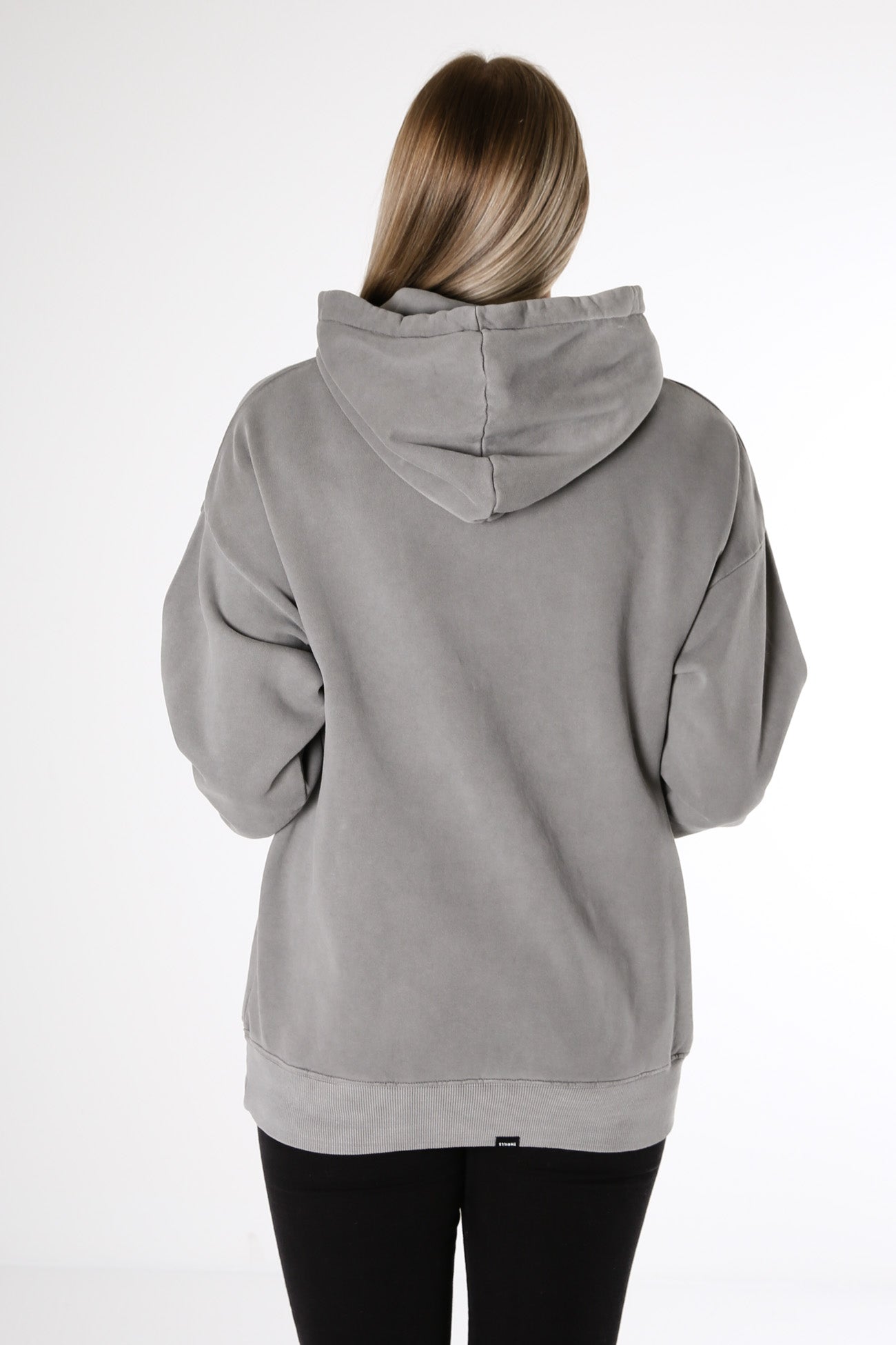 Pierce Slouch Hood Washed Grey