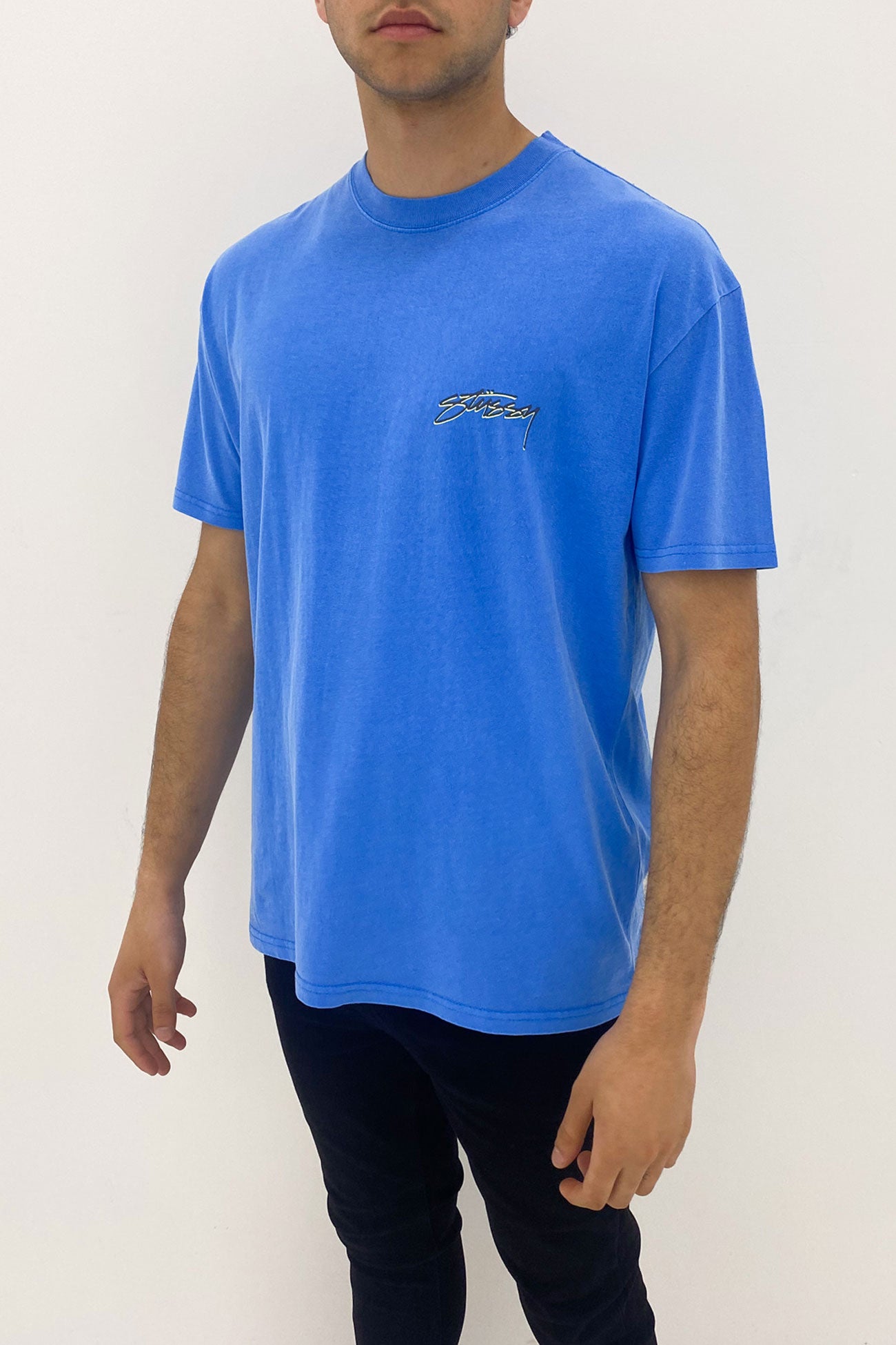 Pigment Stussy Designs Short Sleeve Tee Pigment Air Blue