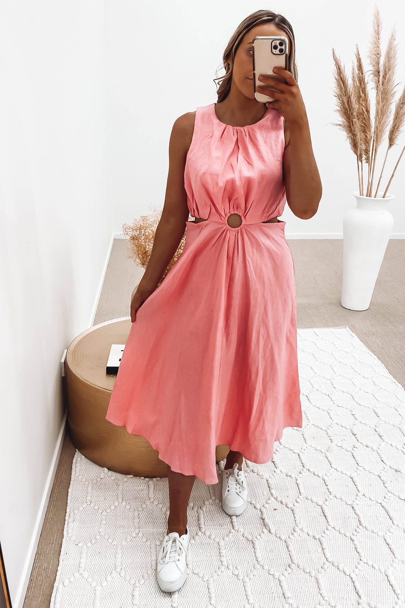 Pipa Midi Dress Pink