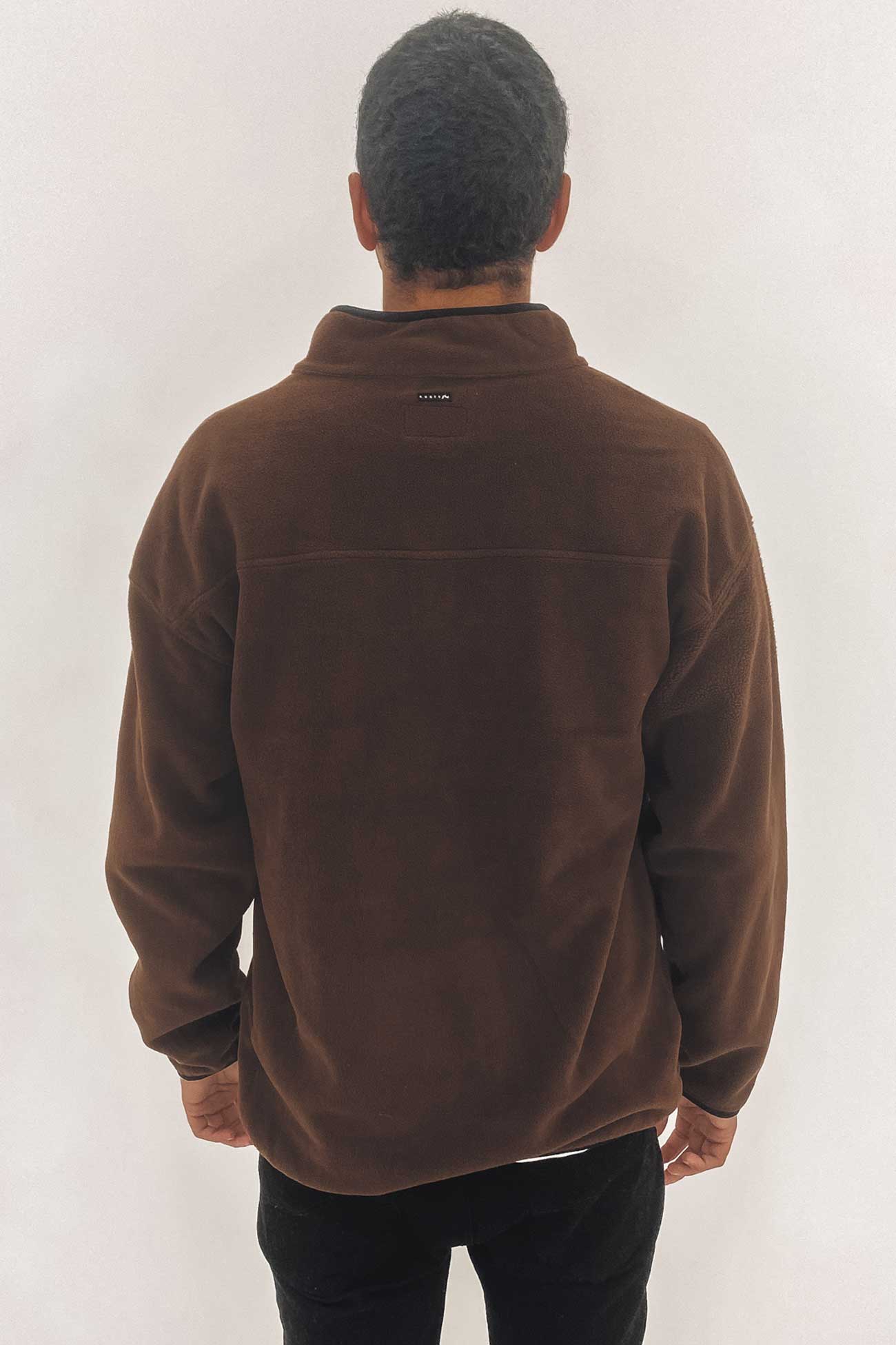 Polarised 1/4 Zip Polar Fleece Aztec Brown
