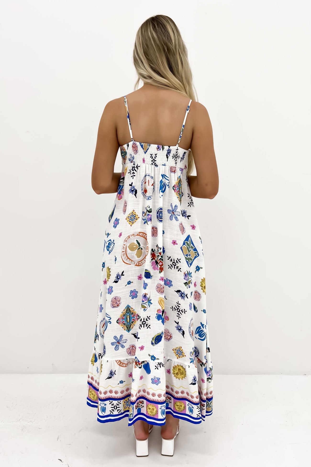 Portafino Midi Dress White