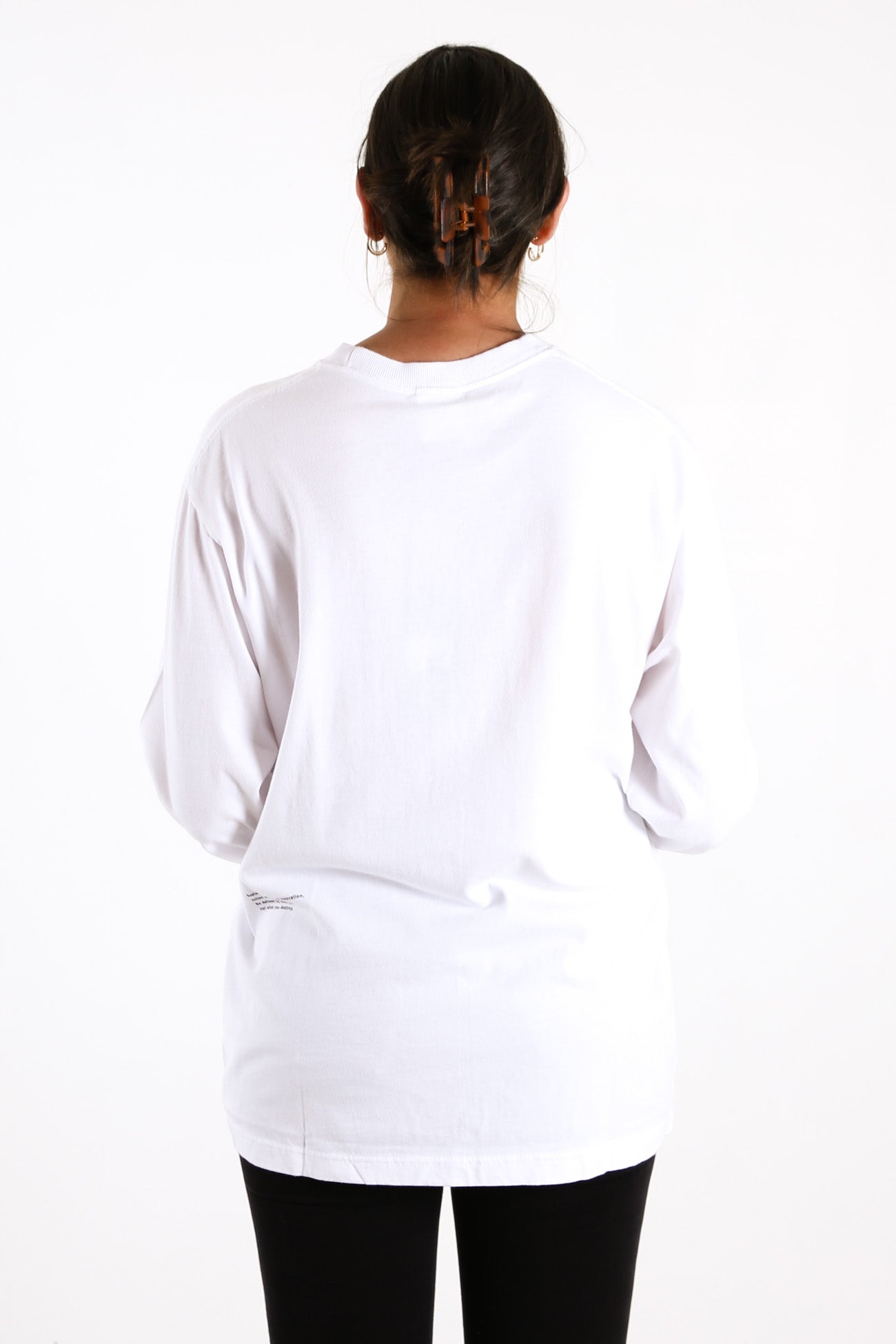 Premium Organic Retro Fit Long Sleeve White