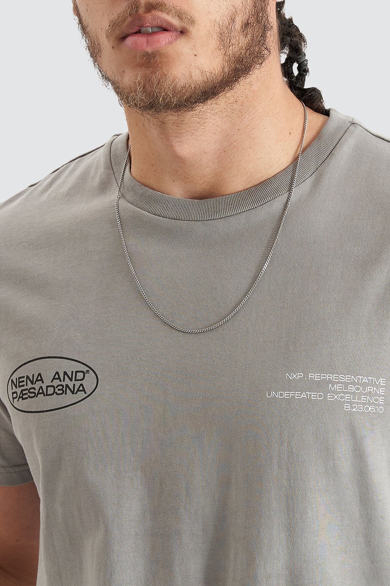 Project Dual Curved Tee Pigment Moon Mist