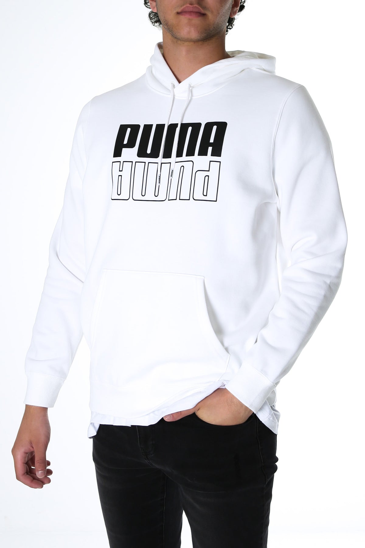 puma power logo hoodie