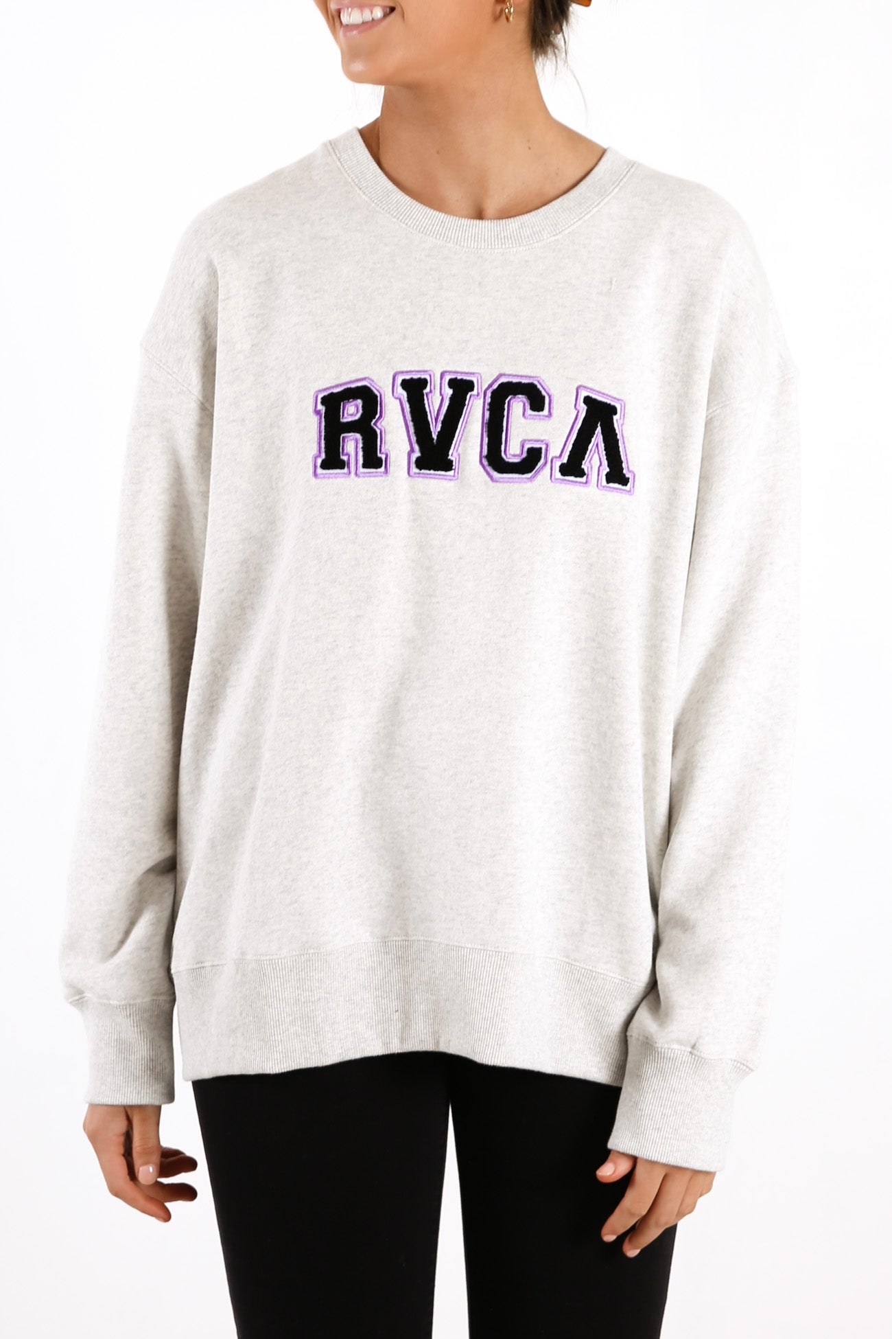 RVCA Arch Crew Snow Marle
