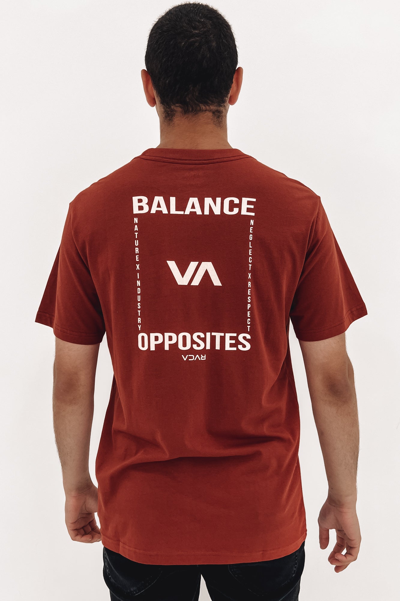 RVCA Trainer Short Sleeve Tee Rosewood