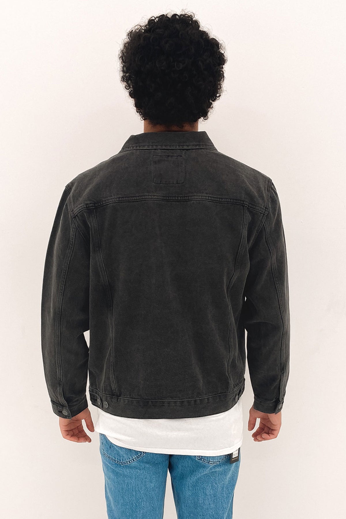 RVCA Vintage Denim Jacket Vintage Black Jean Jail
